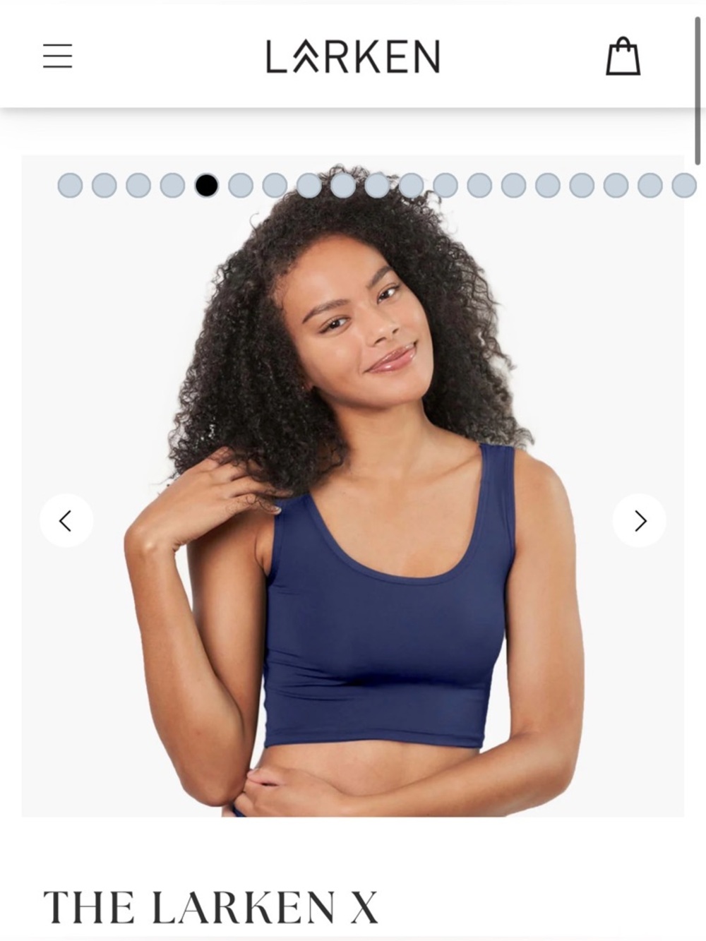 Larken X nursing pumping breastfeeding bra xl blue - Picture 6 of 10
